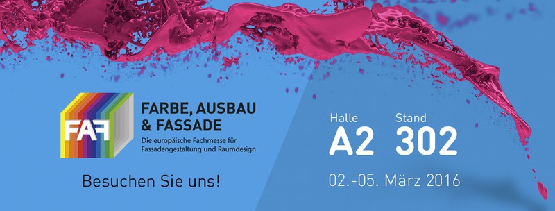 PIGROL auf der FARBE, AUSBAU UND FASSADE 2016